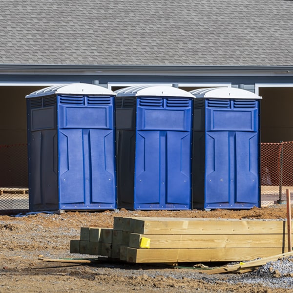 what is the expected delivery and pickup timeframe for the porta potties in Lyman